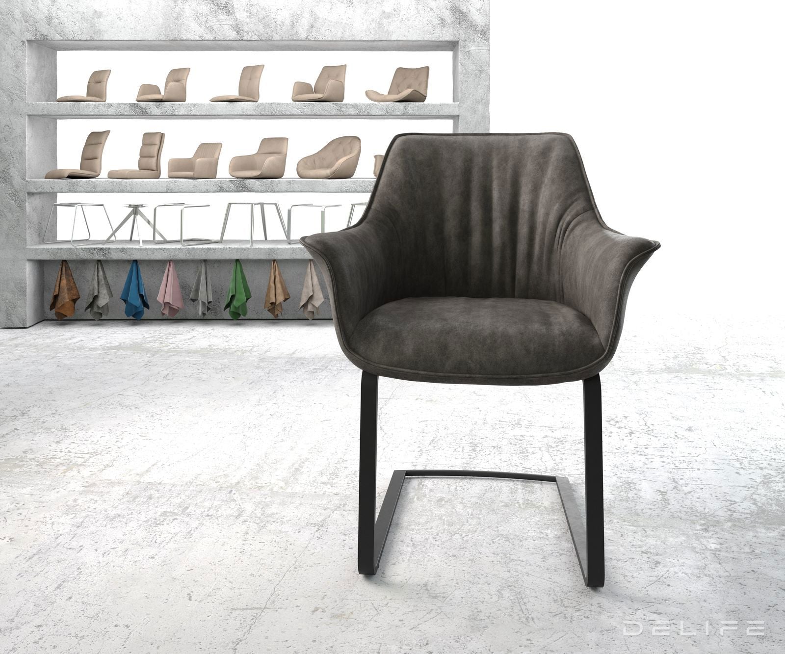 Jedilni stol Keila, Material: Mikrofibra