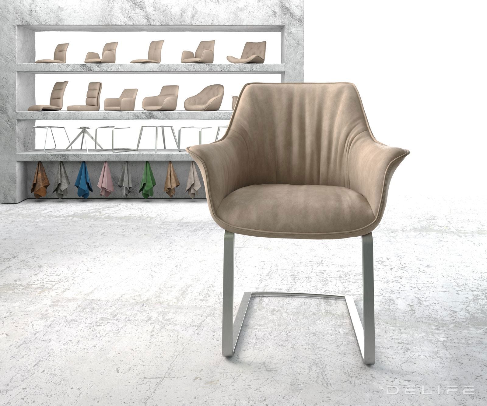 Jedilni stol Keila, Material: Mikrofibra