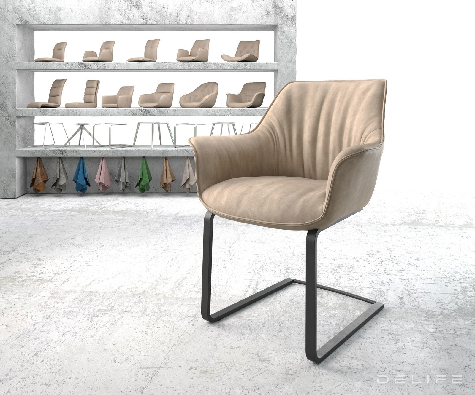 Jedilni stol Keila, Material: Mikrofibra