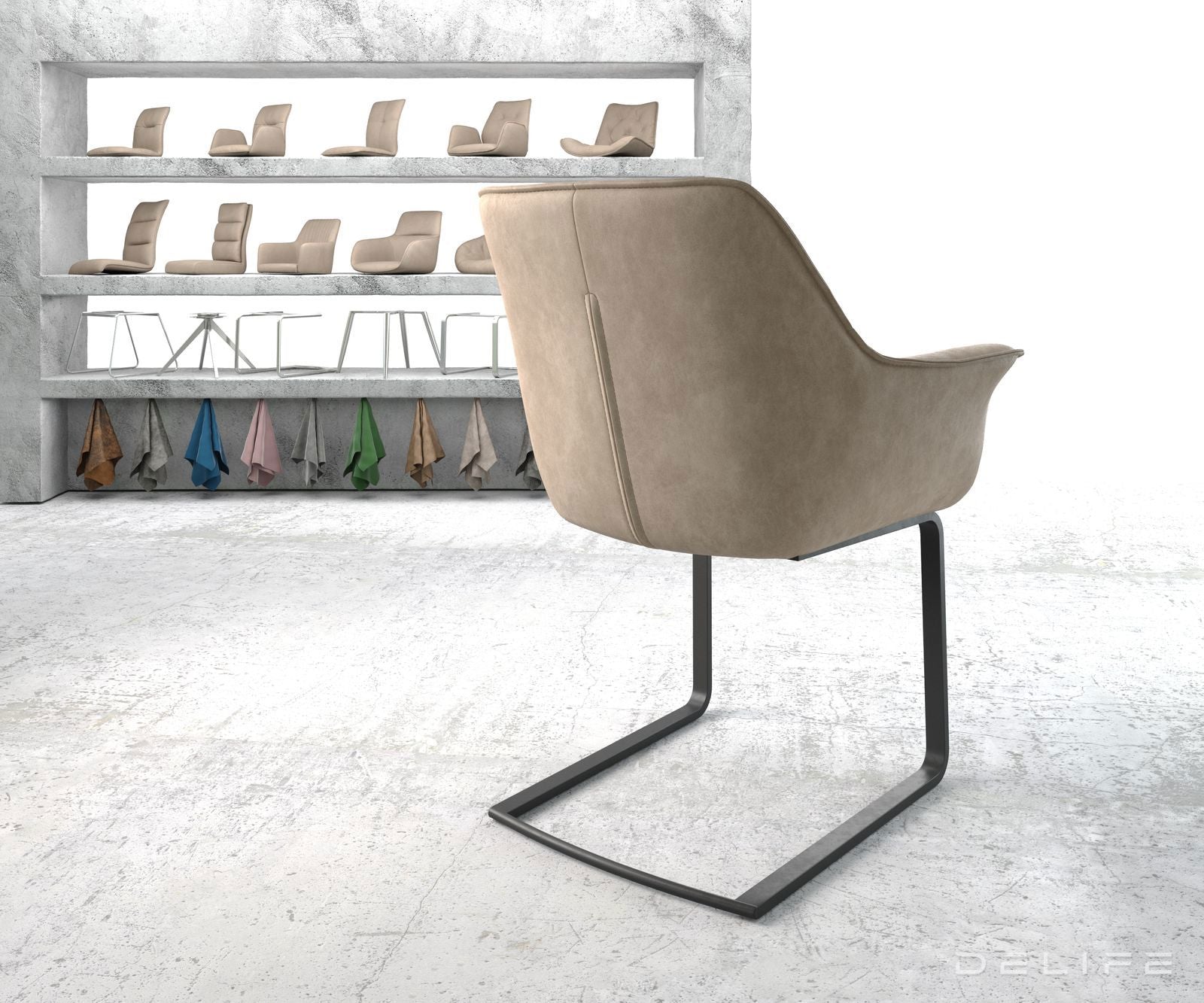 Jedilni stol Keila, Material: Mikrofibra