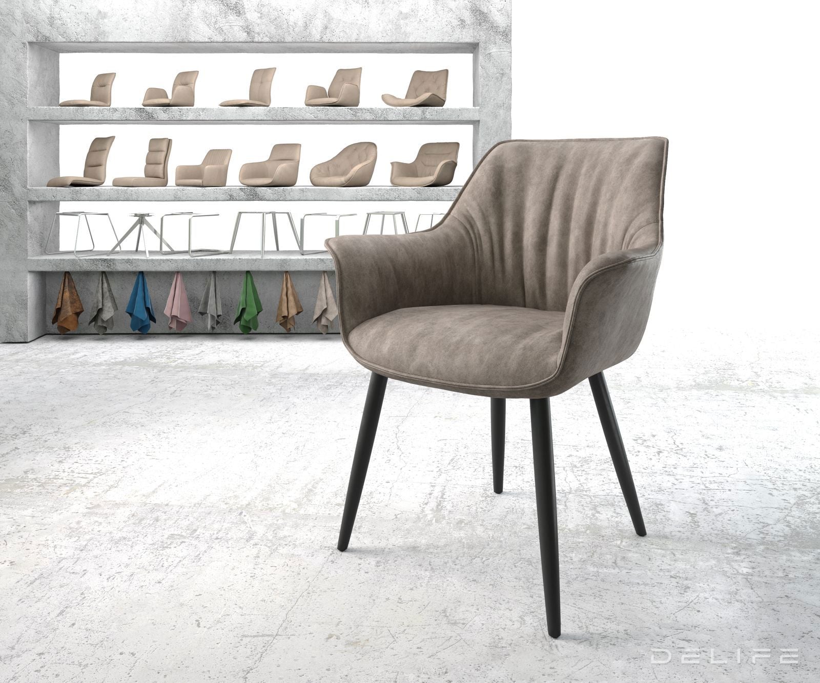 Jedilni stol Keila, Material: Mikrofibra