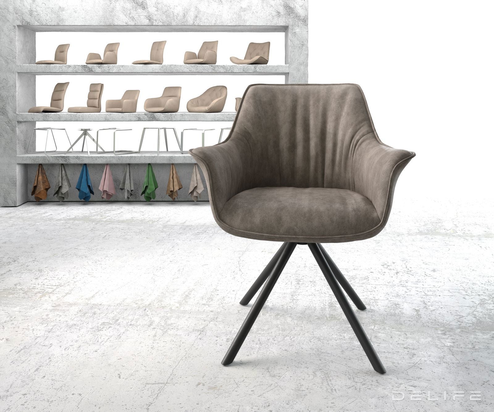 Jedilni stol Keila, Material: Mikrofibra