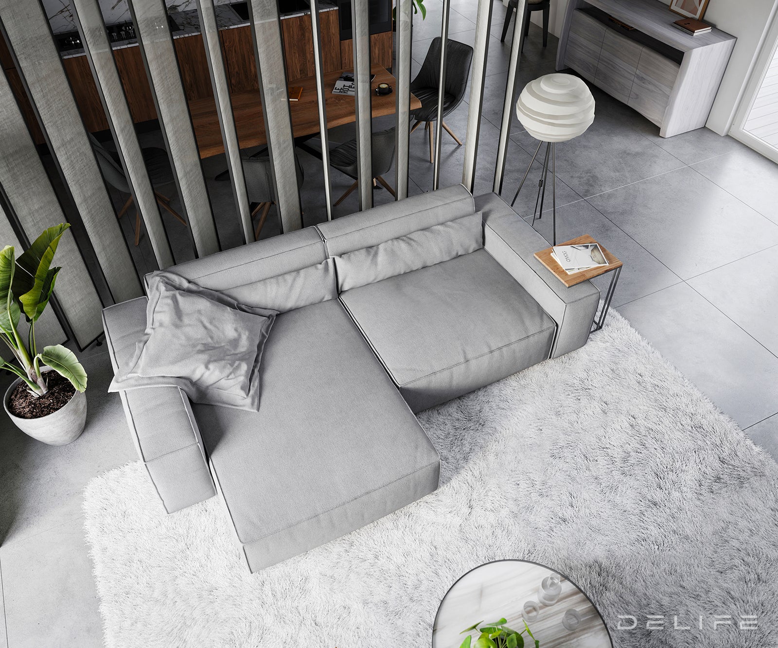 Kotna sedežna garnitura Sirpio XL 266x173cm, Material: Mikrofibra