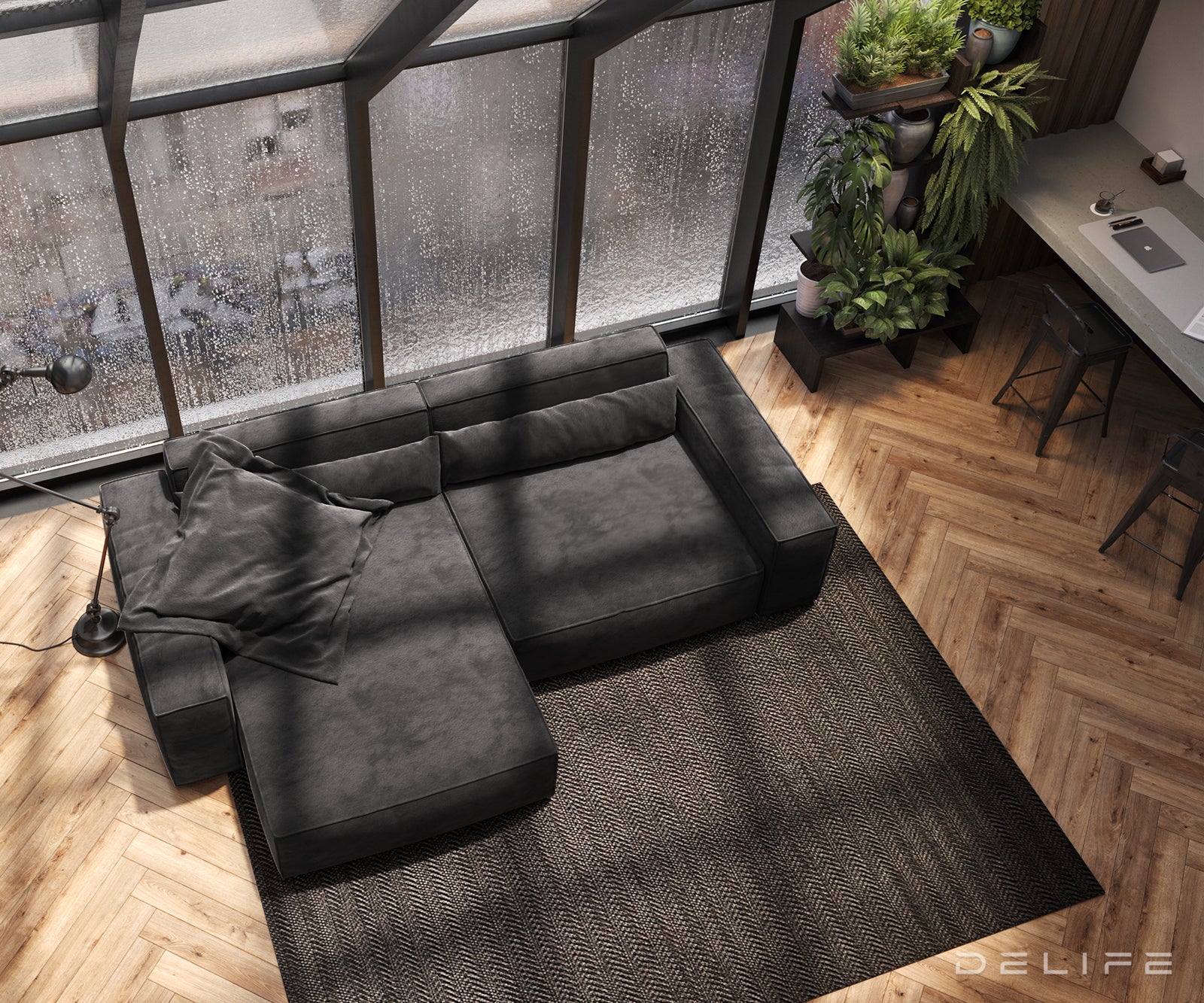 Kotna sedežna garnitura Sirpio XL 266x173cm, Material: Mikrofibra