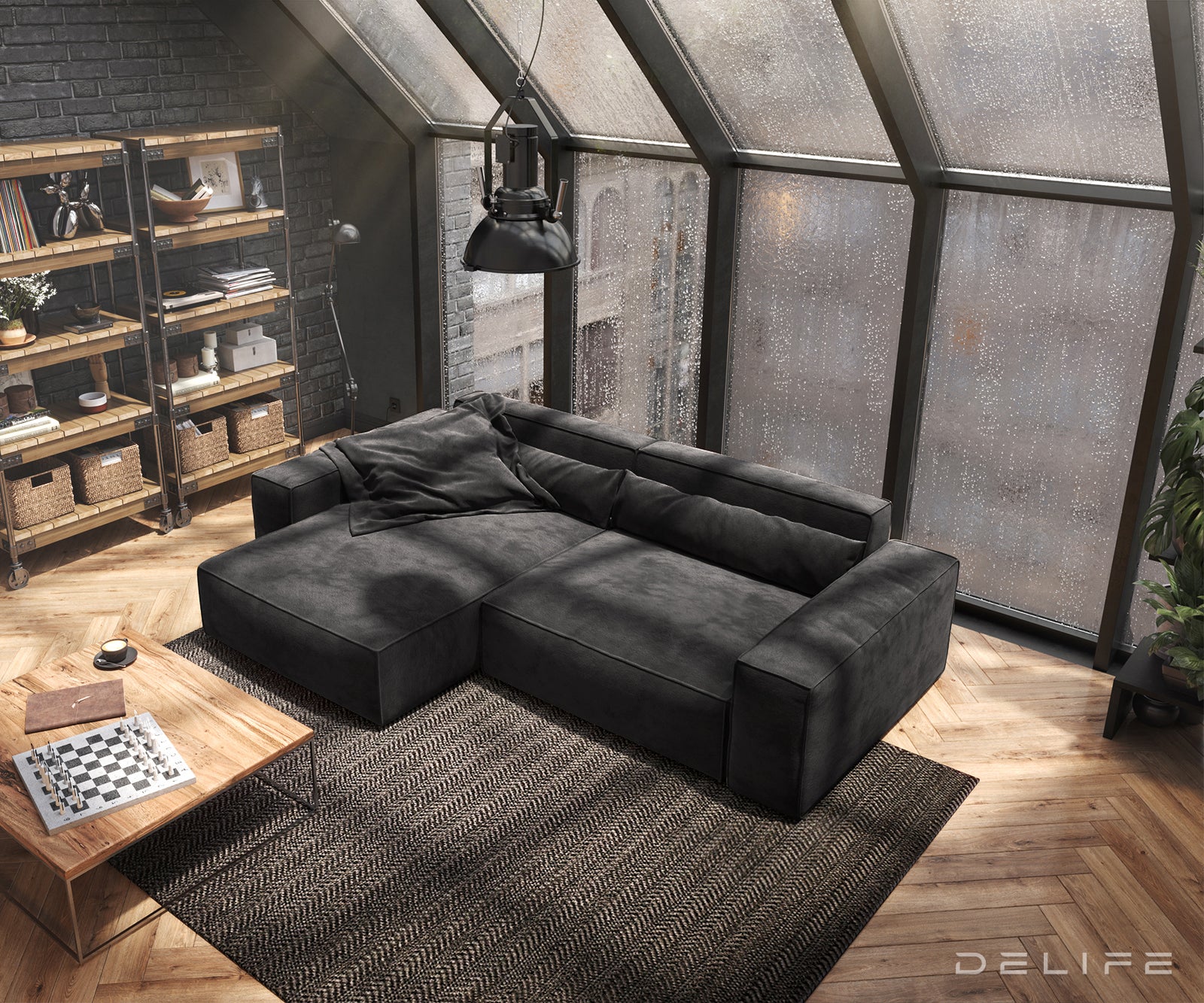 Kotna sedežna garnitura Sirpio XL 266x173cm, Material: Mikrofibra