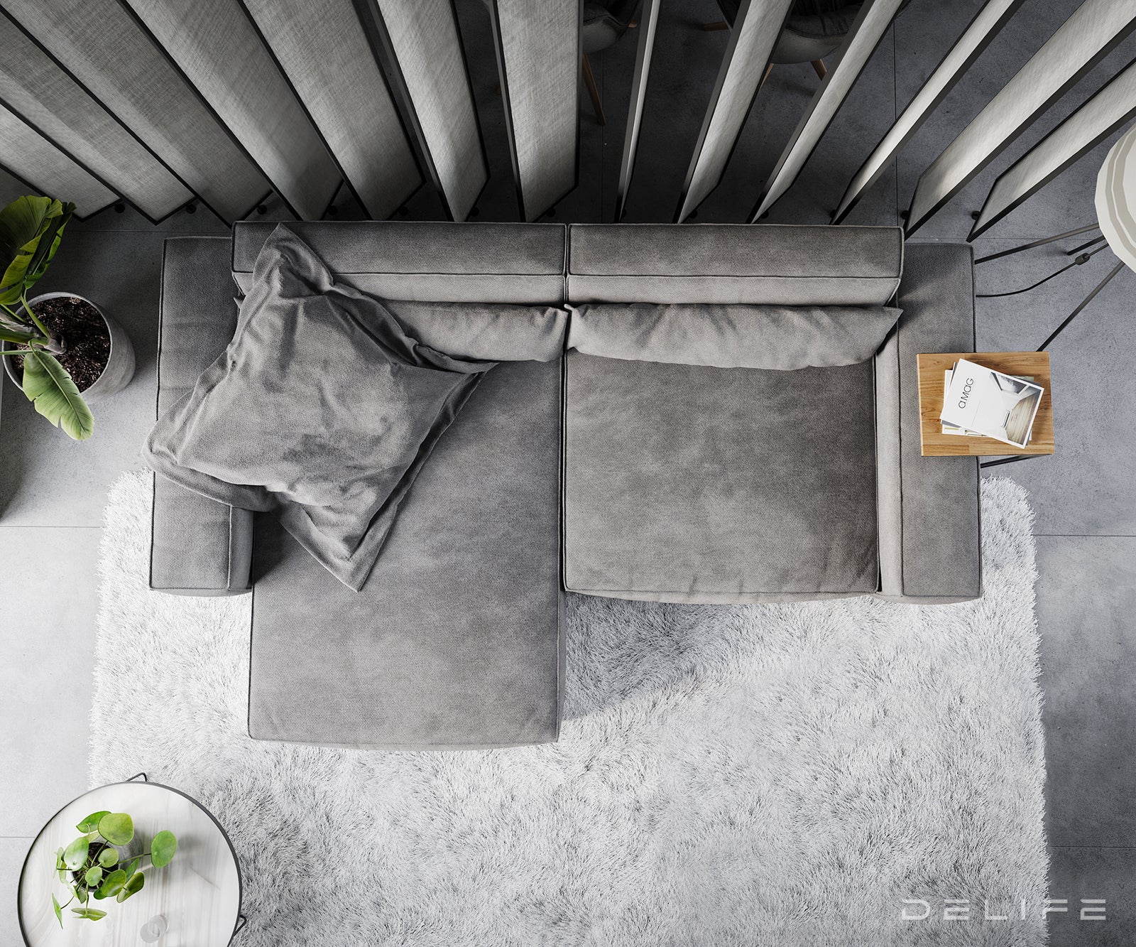 Kotna sedežna garnitura Sirpio XL 266x173cm, Material: Mikrofibra