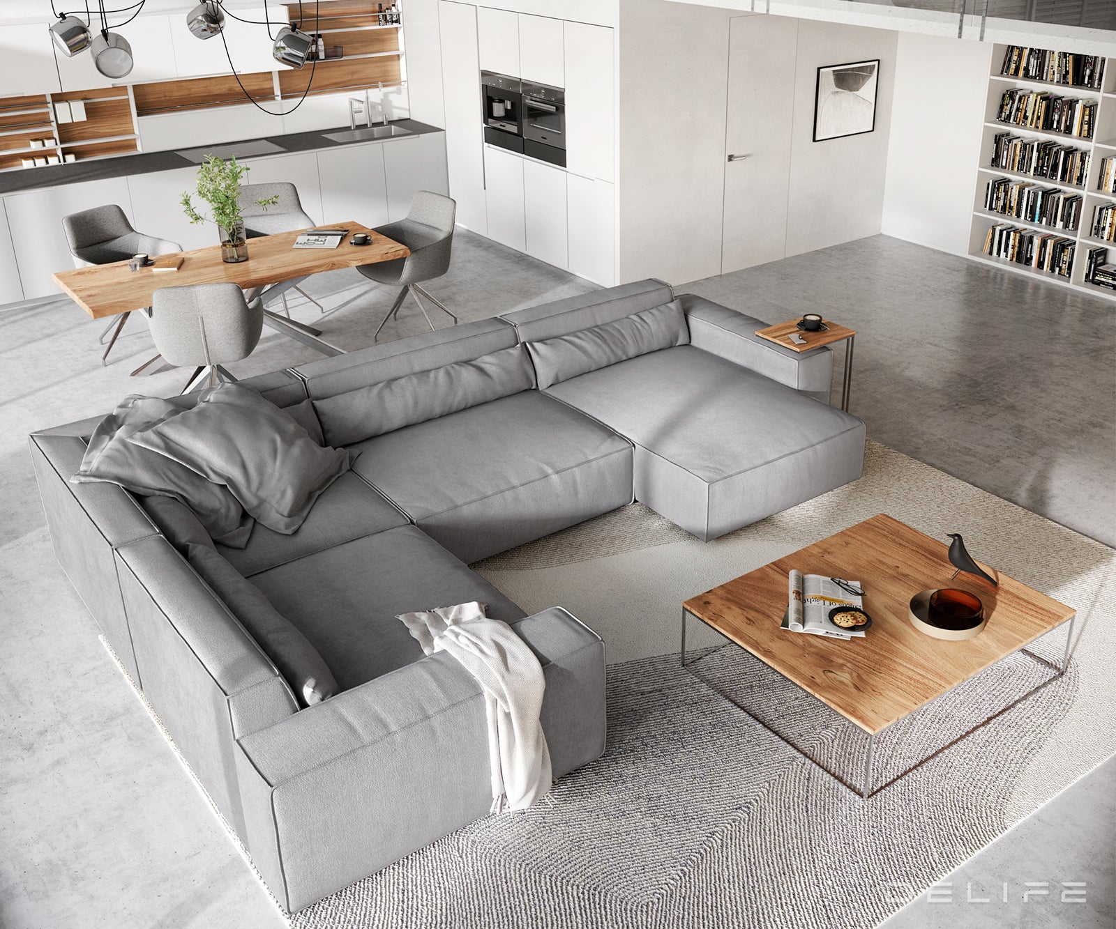 Velika kotna sedežna garnitura Sirpio XL 360x258cm, Material: Mikrofibra