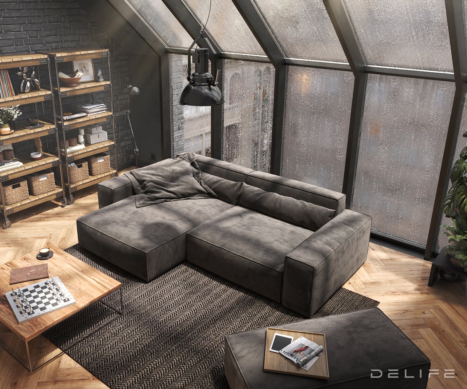 Kotna sedežna garnitura Sirpio XL 266x173cm, Material: Mikrofibra