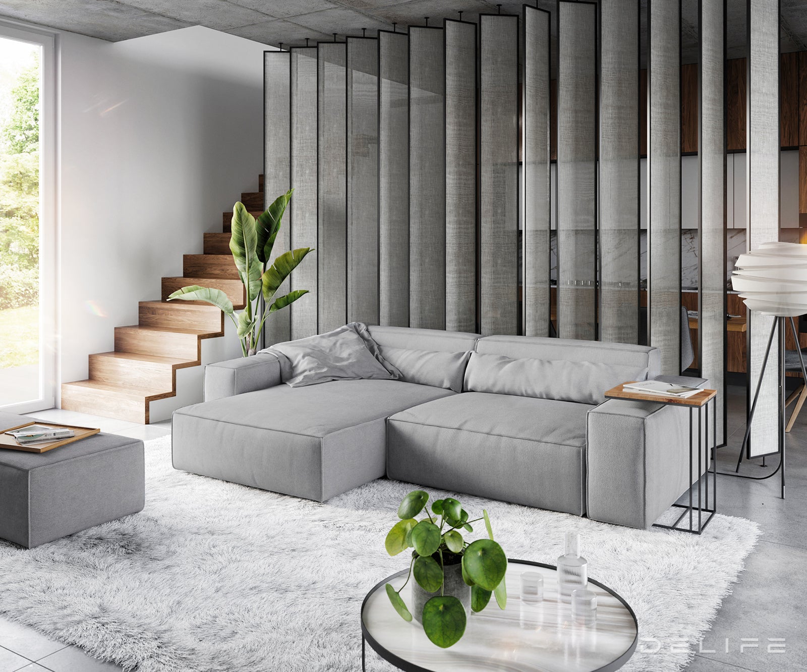 Kotna sedežna garnitura Sirpio XL 266x173cm, Material: Mikrofibra