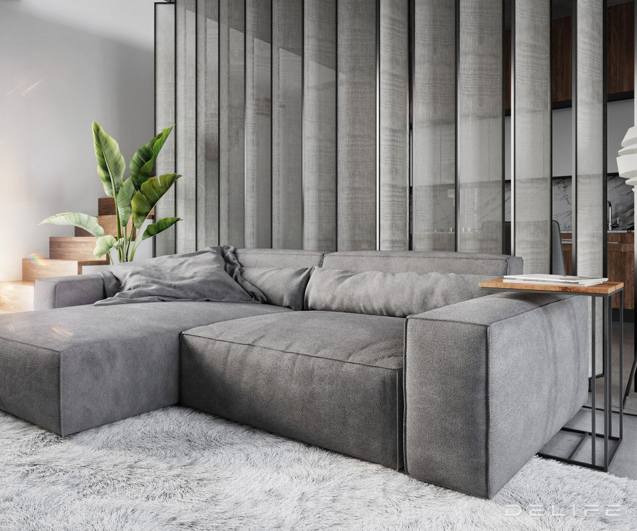 Kotna sedežna garnitura Sirpio XL 266x173cm, Material: Mikrofibra