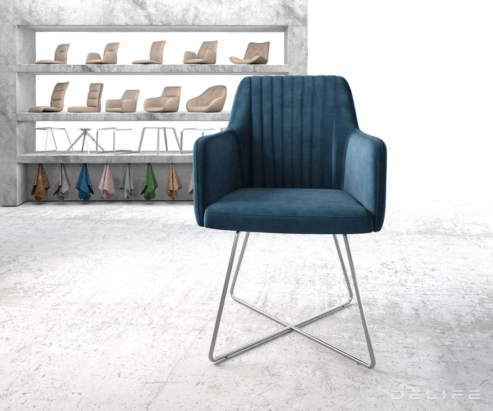 Jedilni stol Greg, Material: Žamet