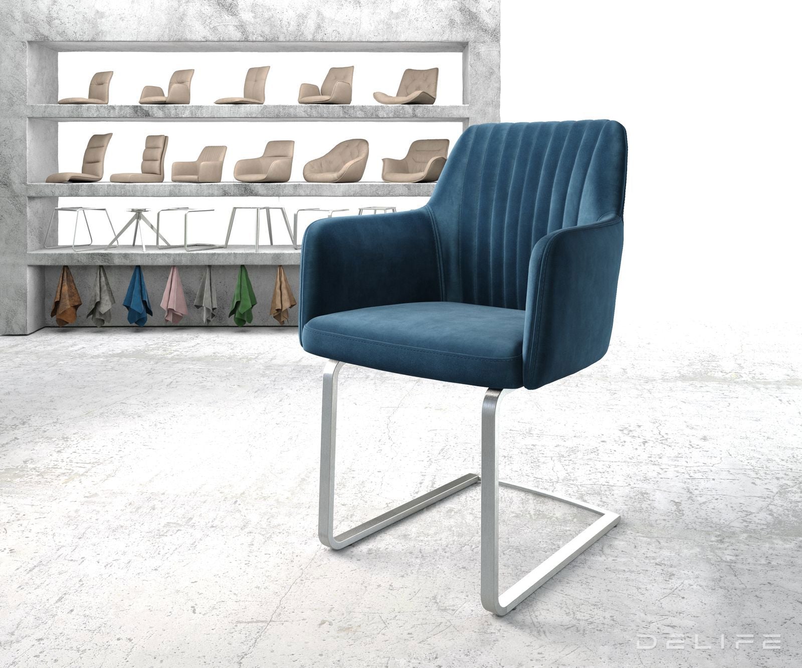 Jedilni stol Greg, Material: Žamet