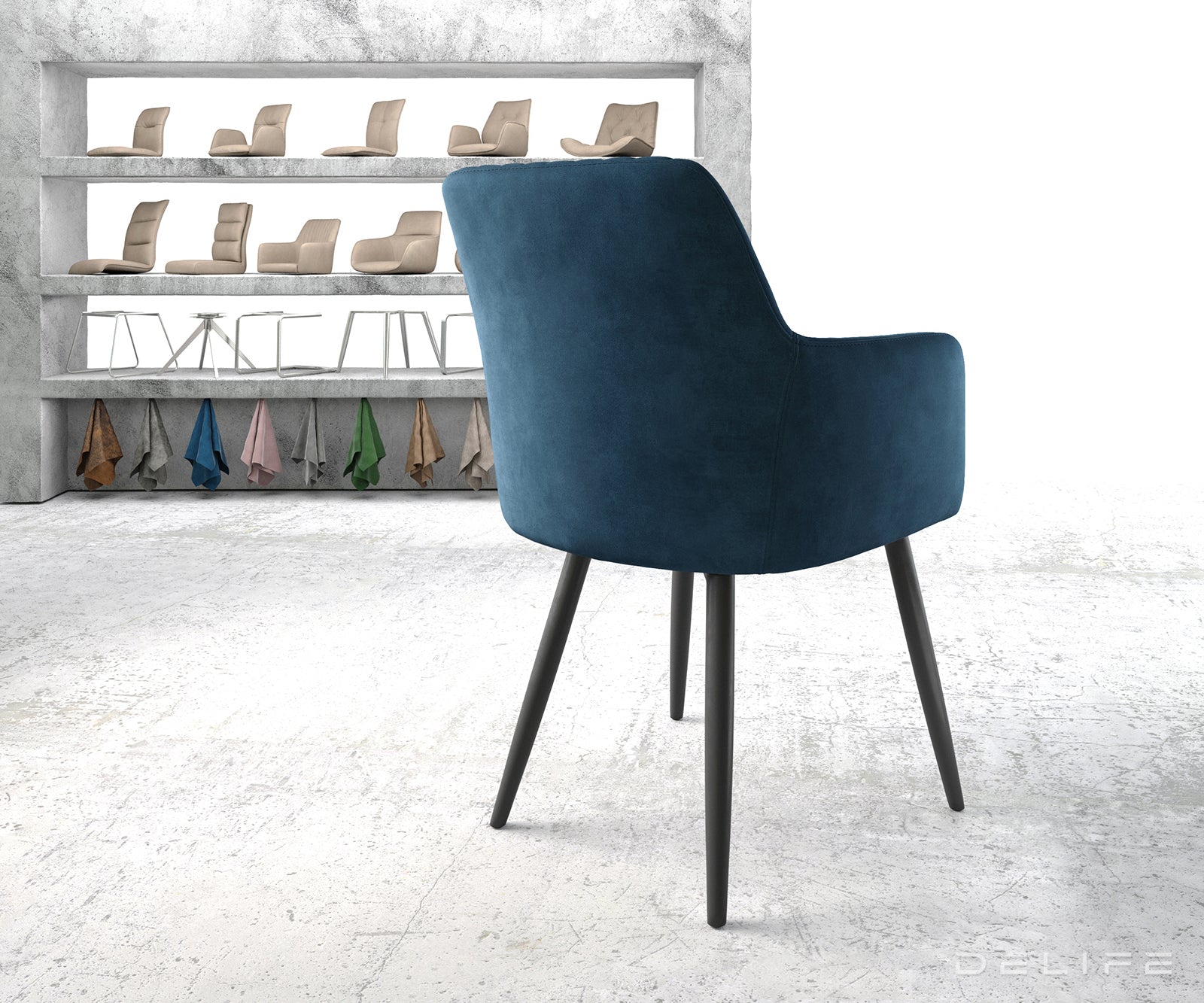 Jedilni stol Greg, Material: Žamet