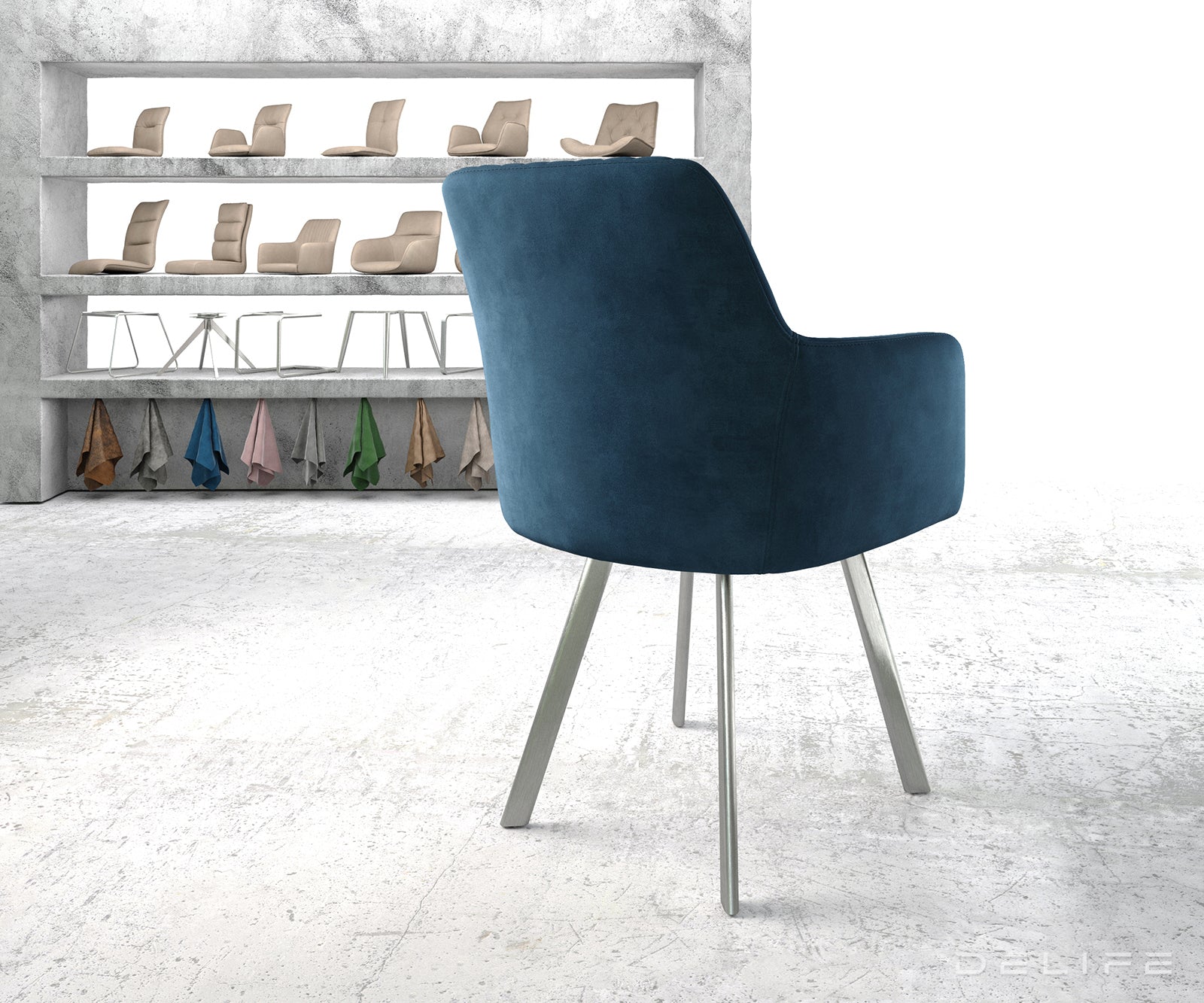 Jedilni stol Greg, Material: Žamet