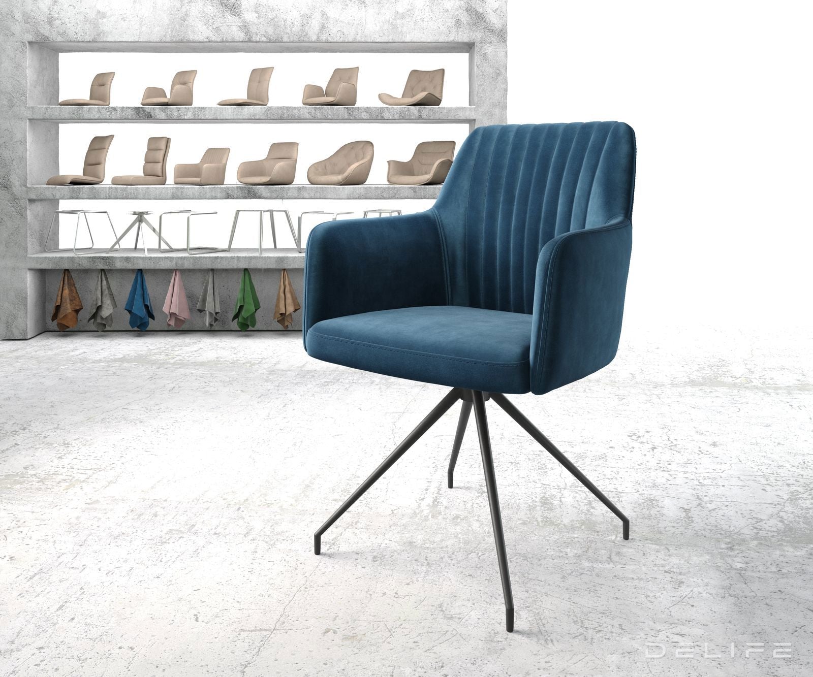 Jedilni stol Greg, Material: Žamet