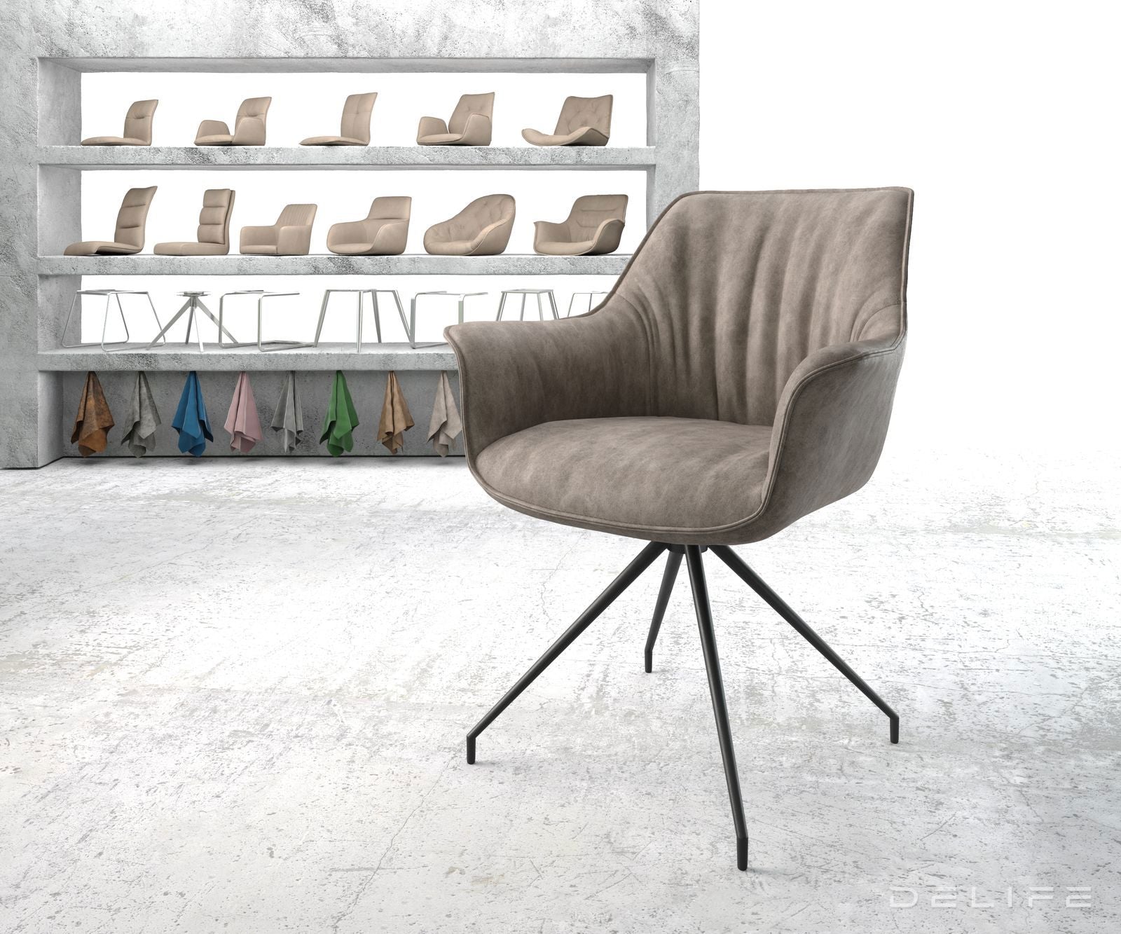 Jedilni stol Keila, Material: Mikrofibra