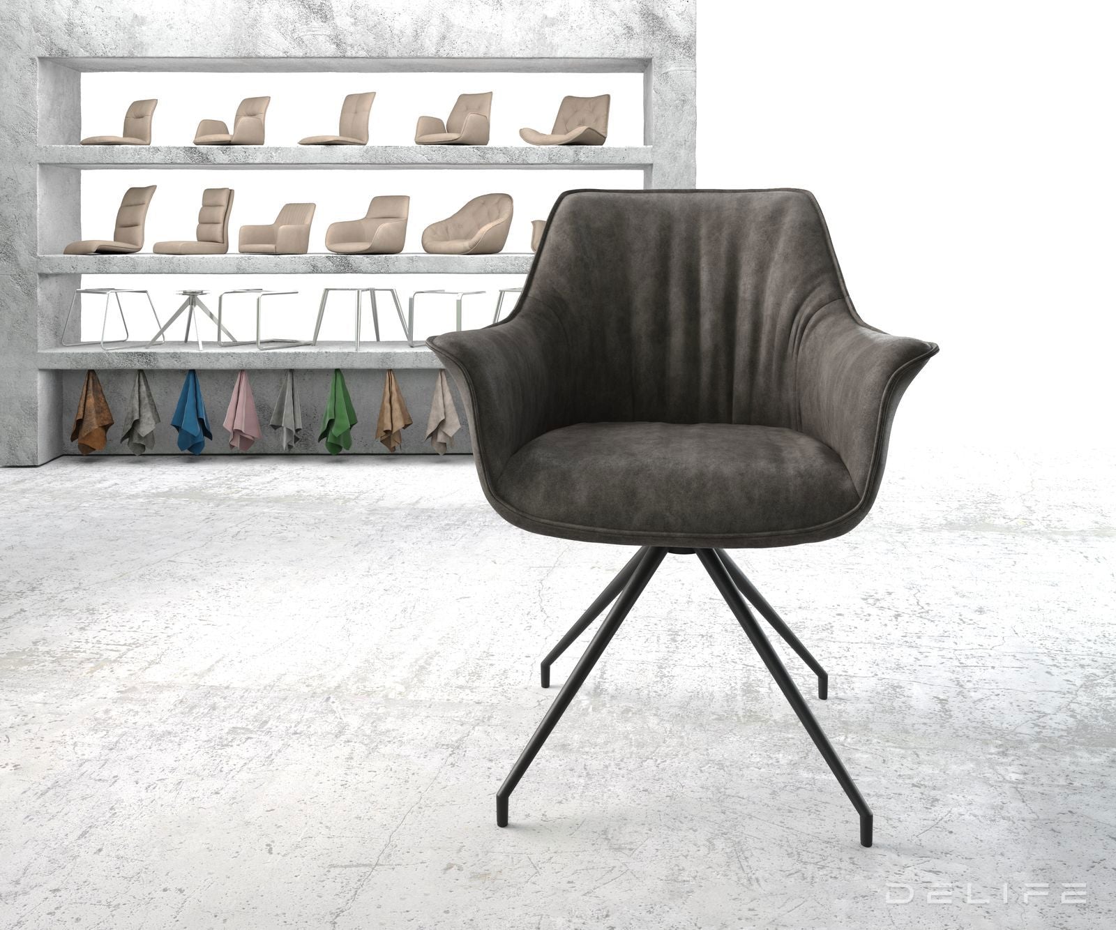 Jedilni stol Keila, Material: Mikrofibra