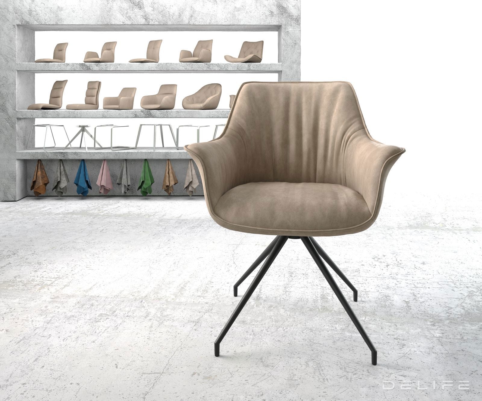 Jedilni stol Keila, Material: Mikrofibra