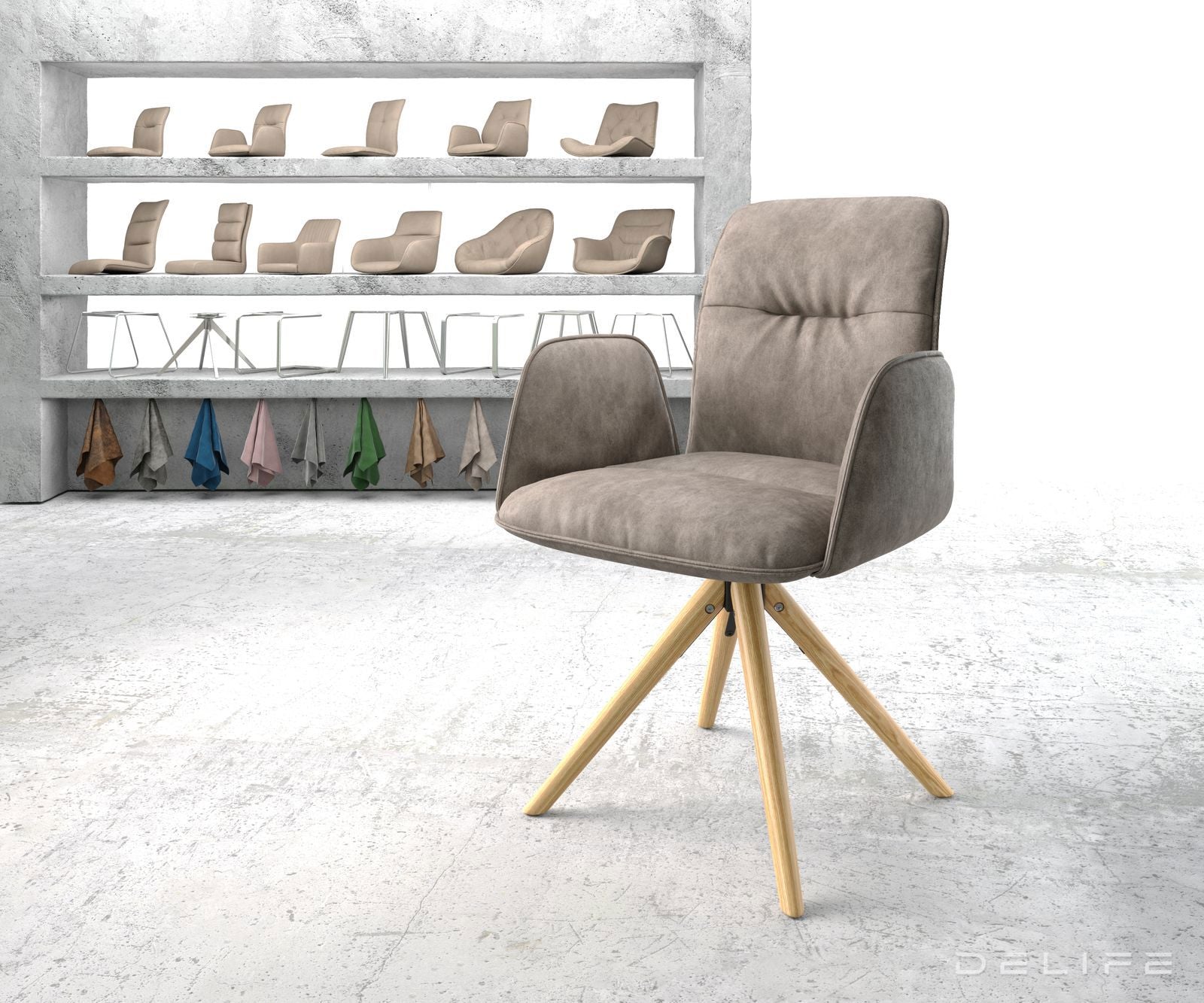 Jedilni stol Vinja, Material: Mikrofibra