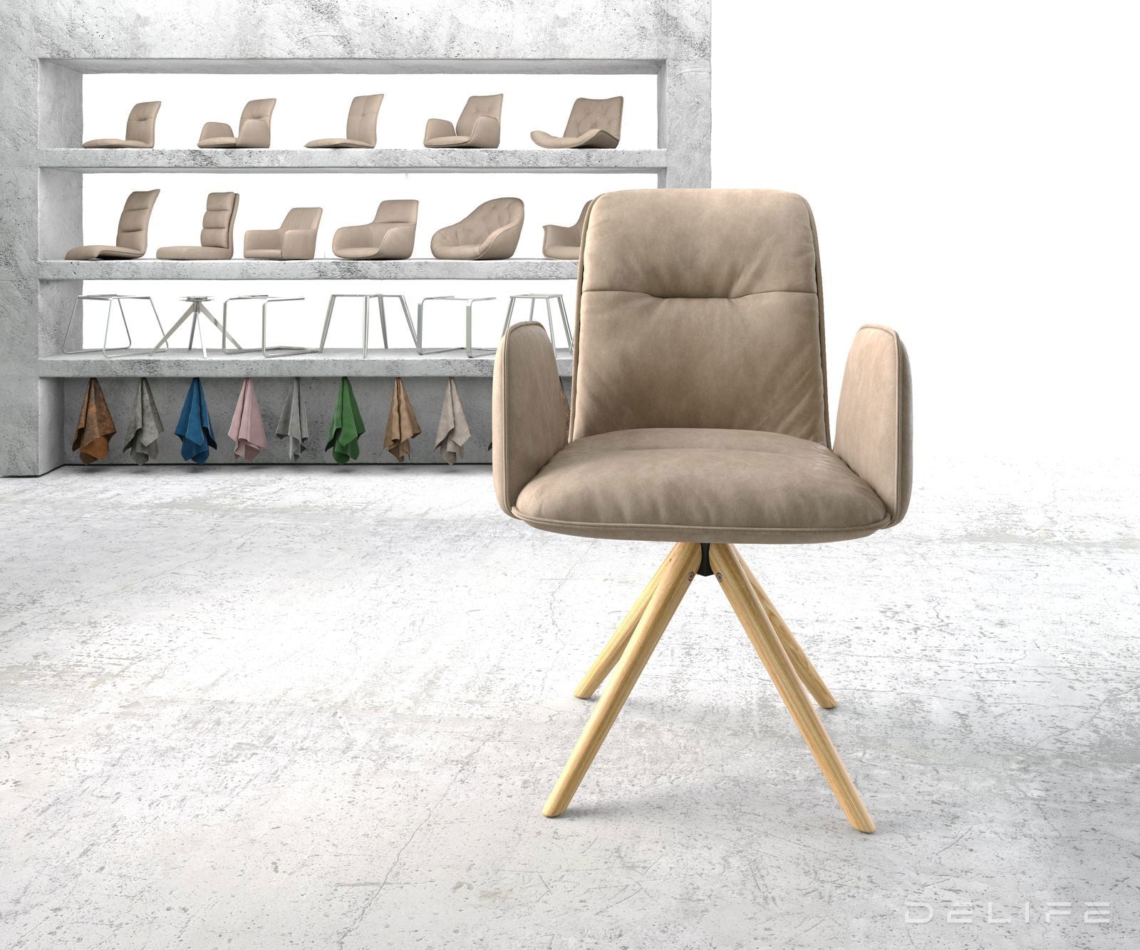 Jedilni stol Vinja, Material: Mikrofibra