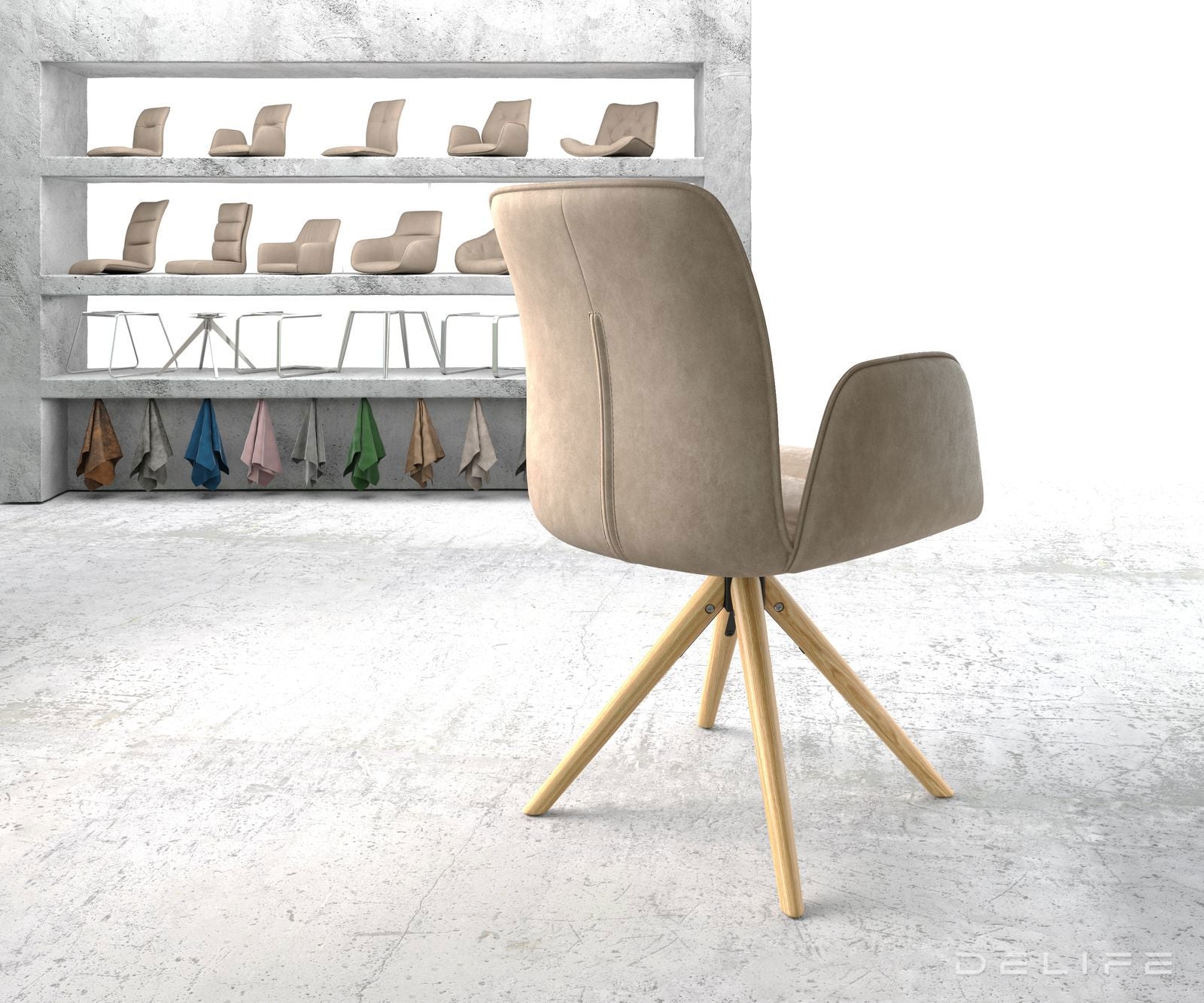 Jedilni stol Vinja, Material: Mikrofibra