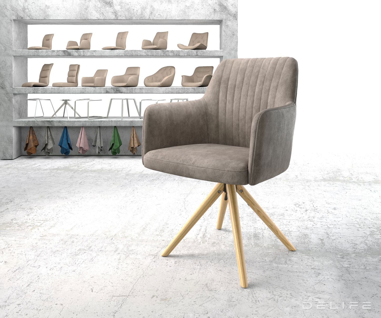 Jedilni stol Greg, Material: Mikrofibra