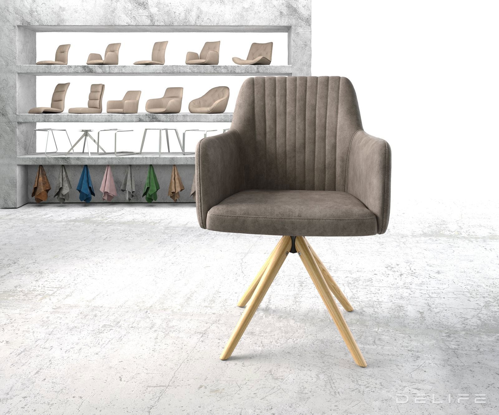 Jedilni stol Greg, Material: Mikrofibra