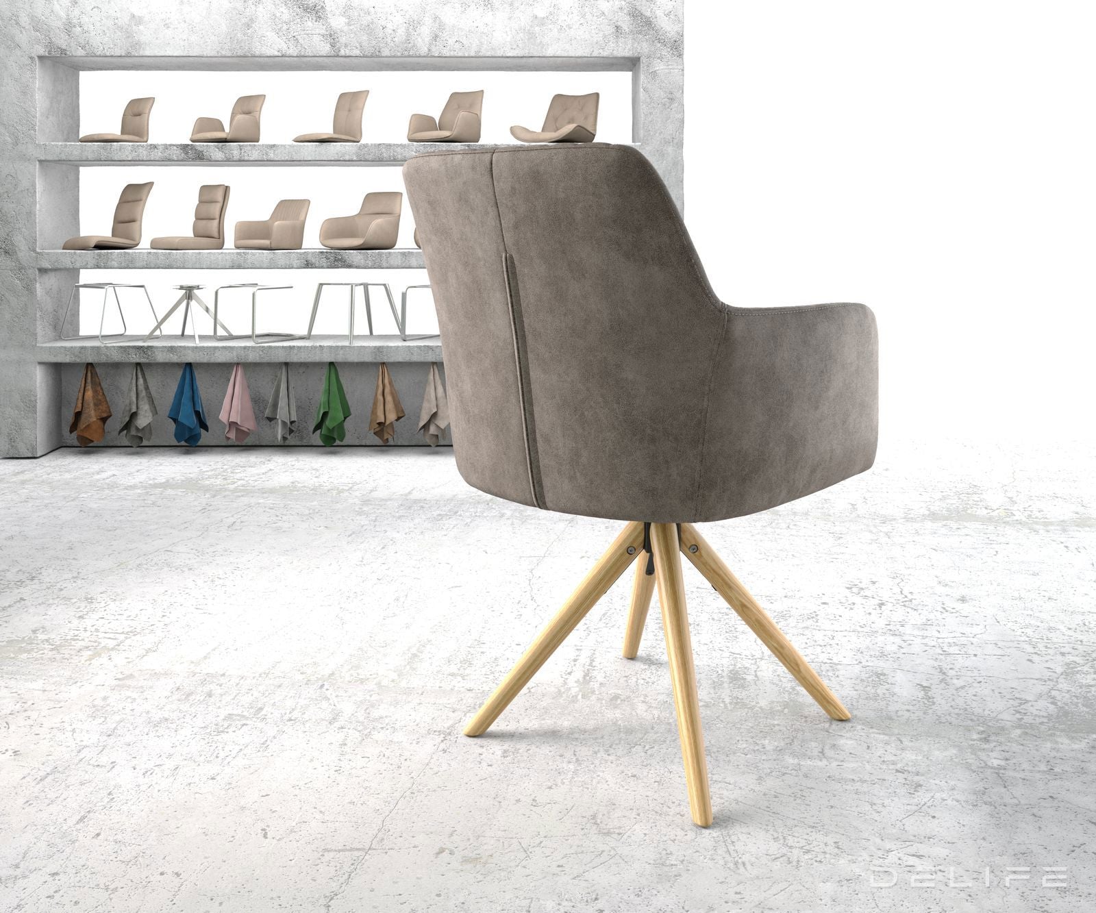 Jedilni stol Greg, Material: Mikrofibra