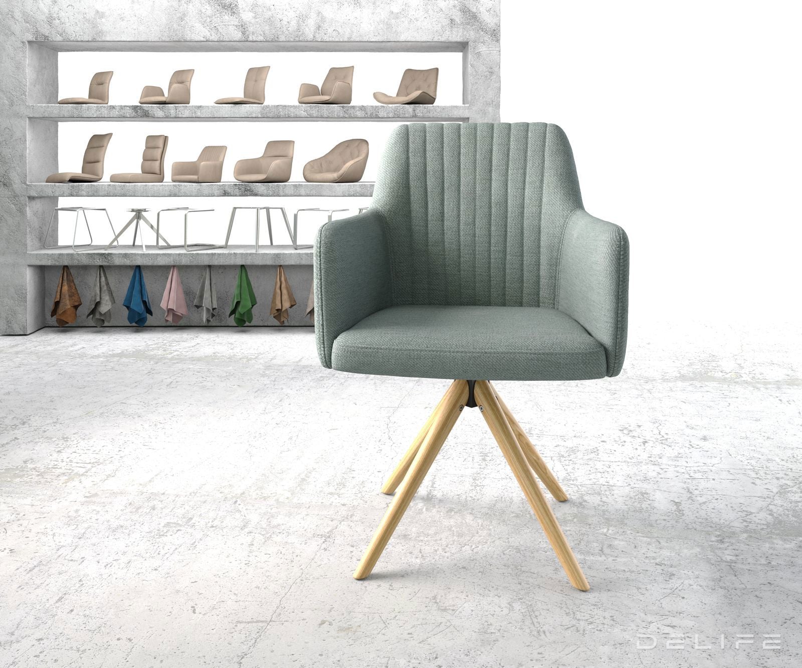 Jedilni stol Greg, Material: Plain tkano