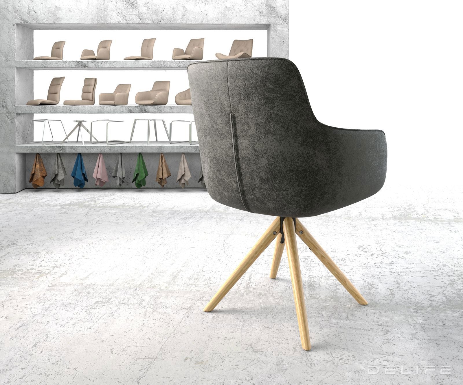 Jedilni stol Pejo, Material: Mikrofibra