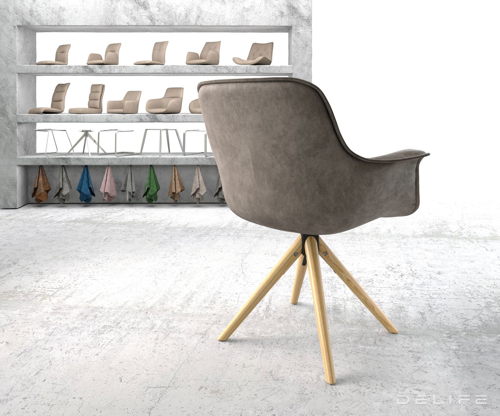 Jedilni stol Kaira, Material: Mikrofibra