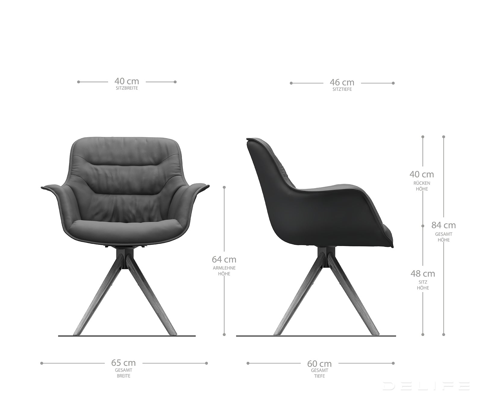 Jedilni stol Kaira, Material: Mikrofibra