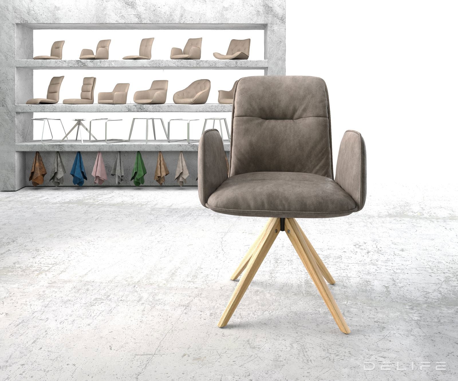 Jedilni stol Vinja, Material: Mikrofibra