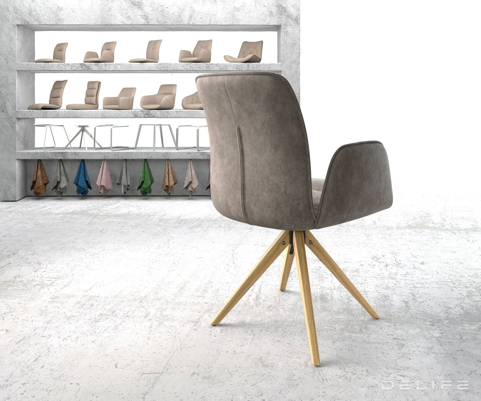 Jedilni stol Vinja, Material: Mikrofibra