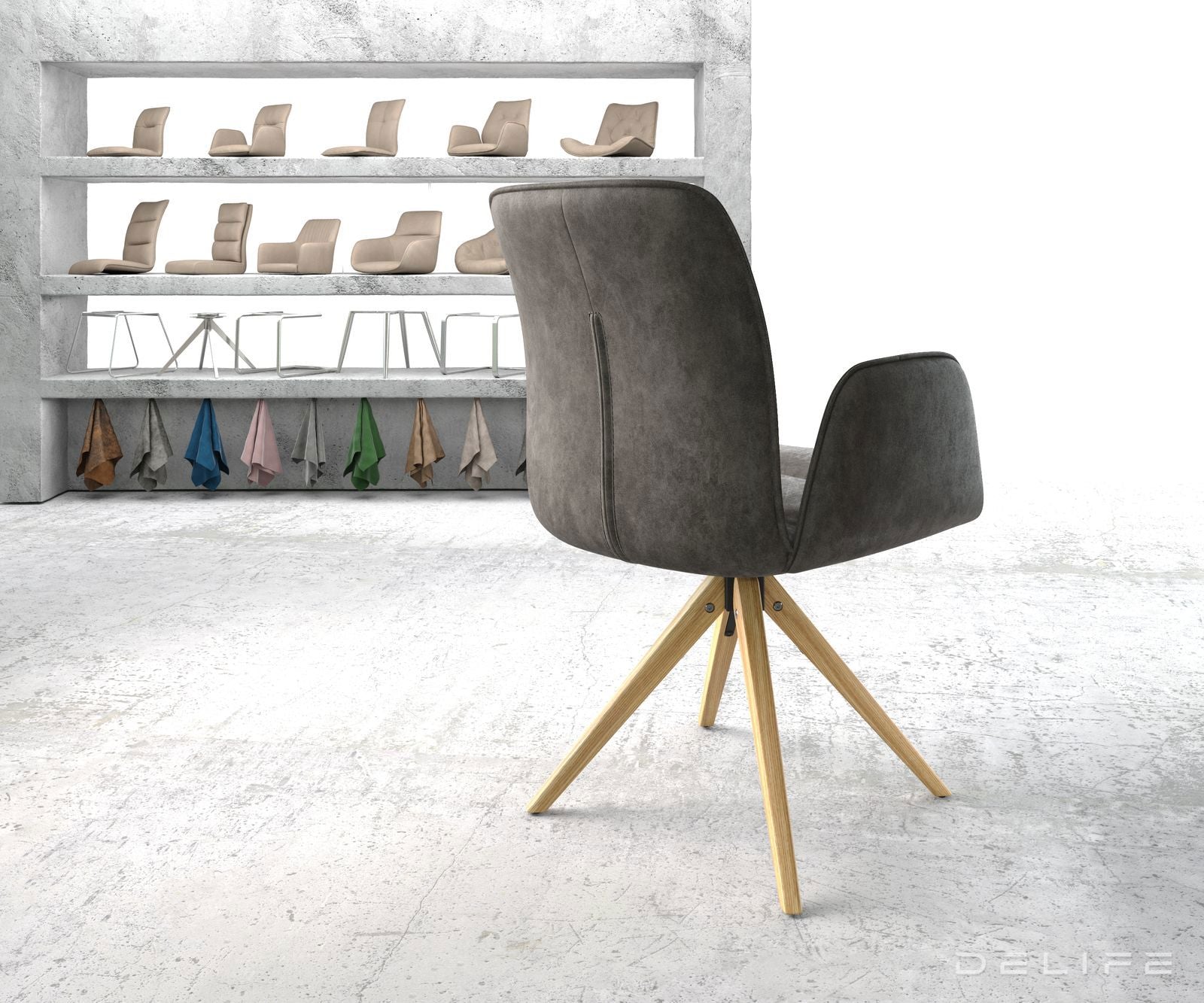 Jedilni stol Vinja, Material: Mikrofibra