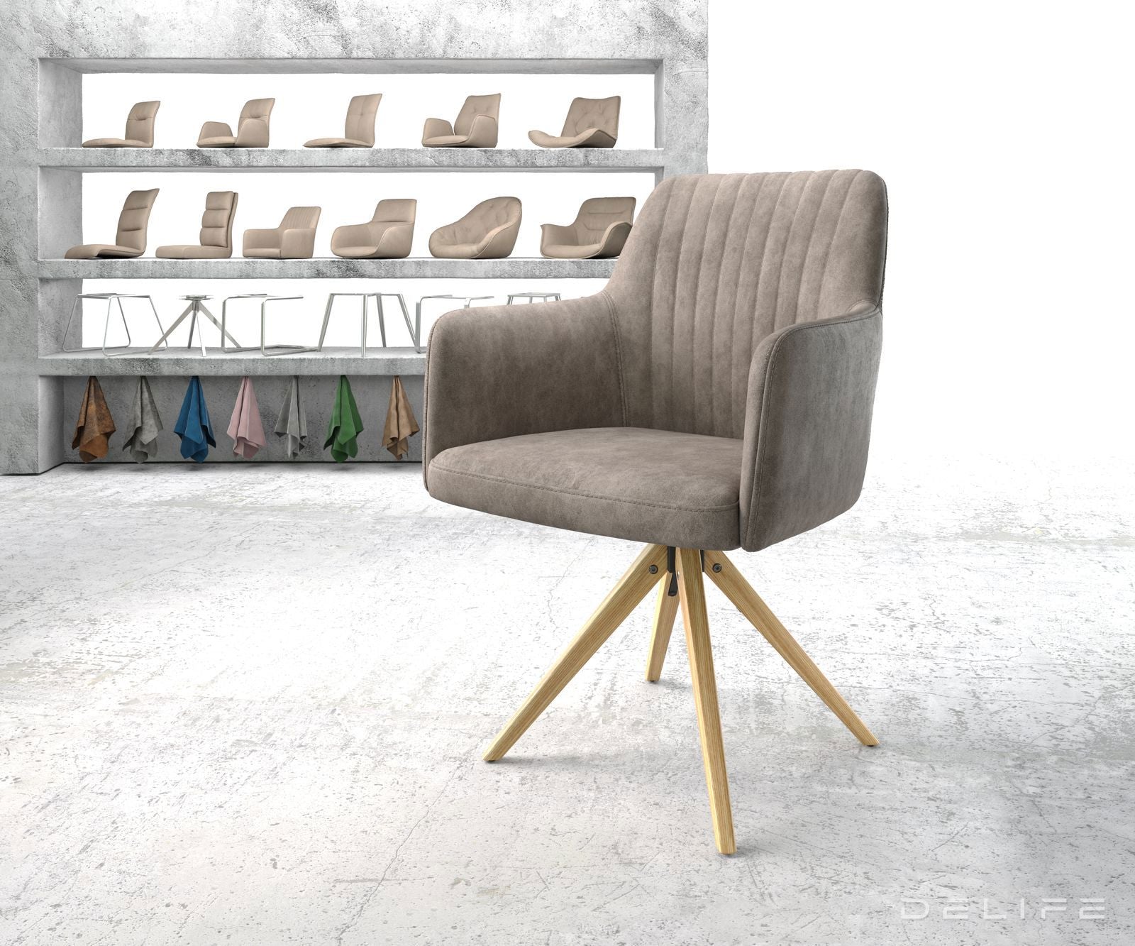 Jedilni stol Greg, Material: Mikrofibra