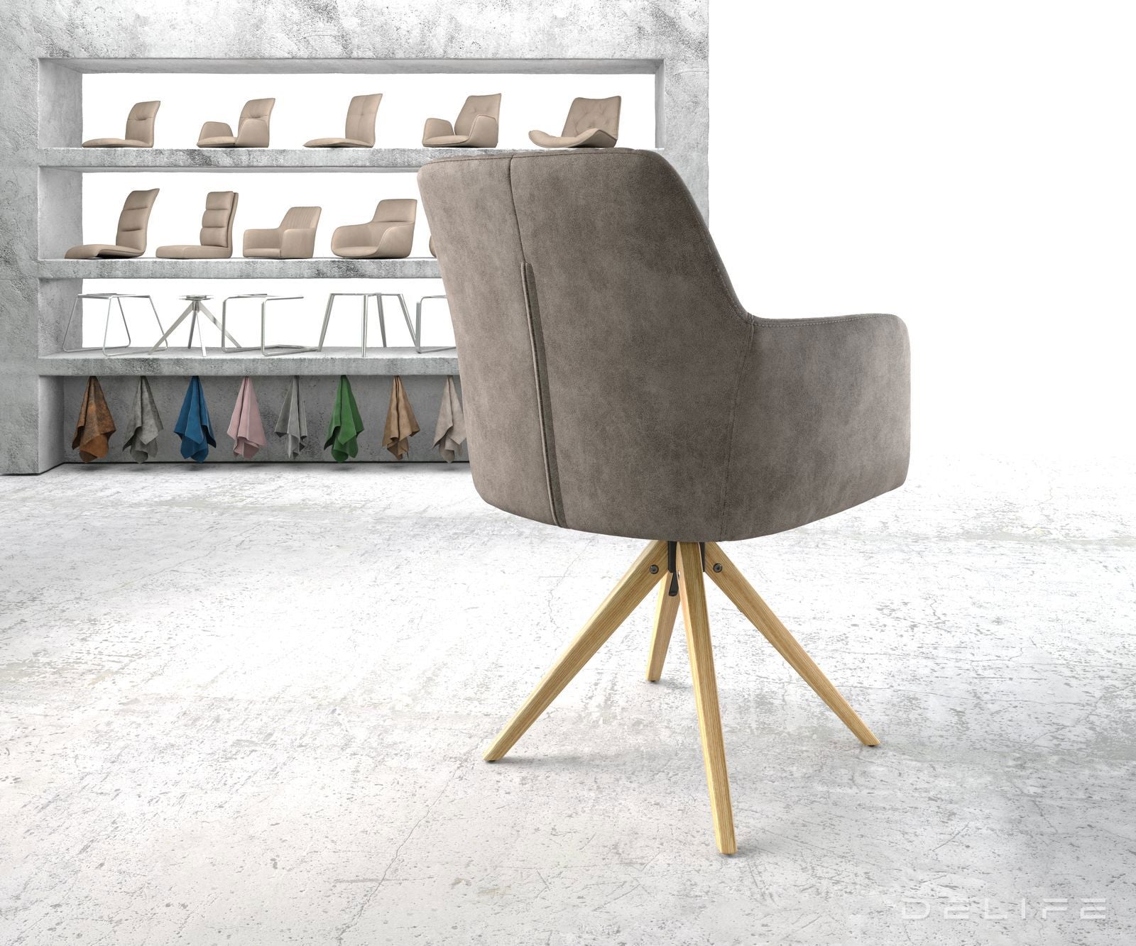 Jedilni stol Greg, Material: Mikrofibra