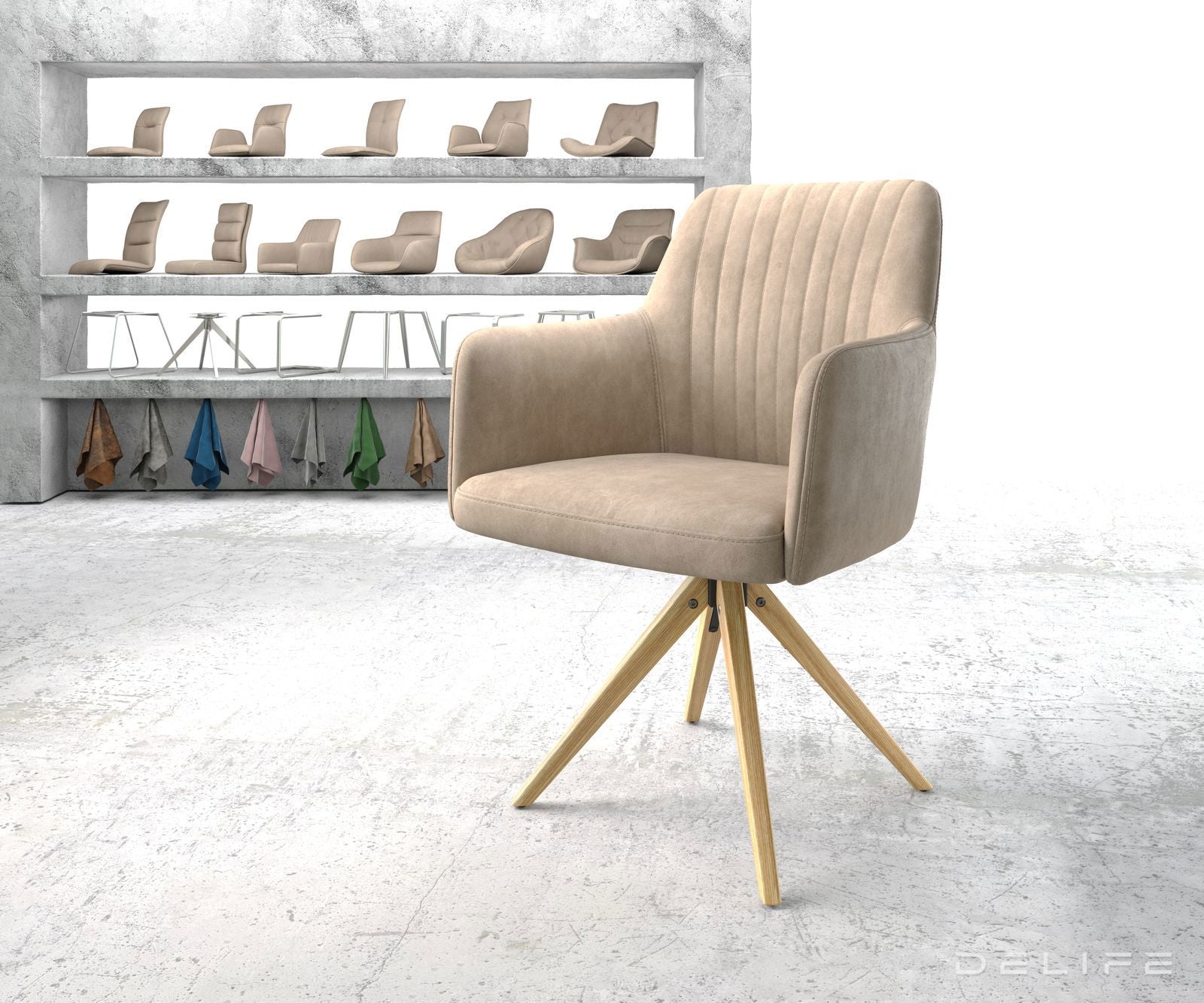 Jedilni stol Greg, Material: Mikrofibra