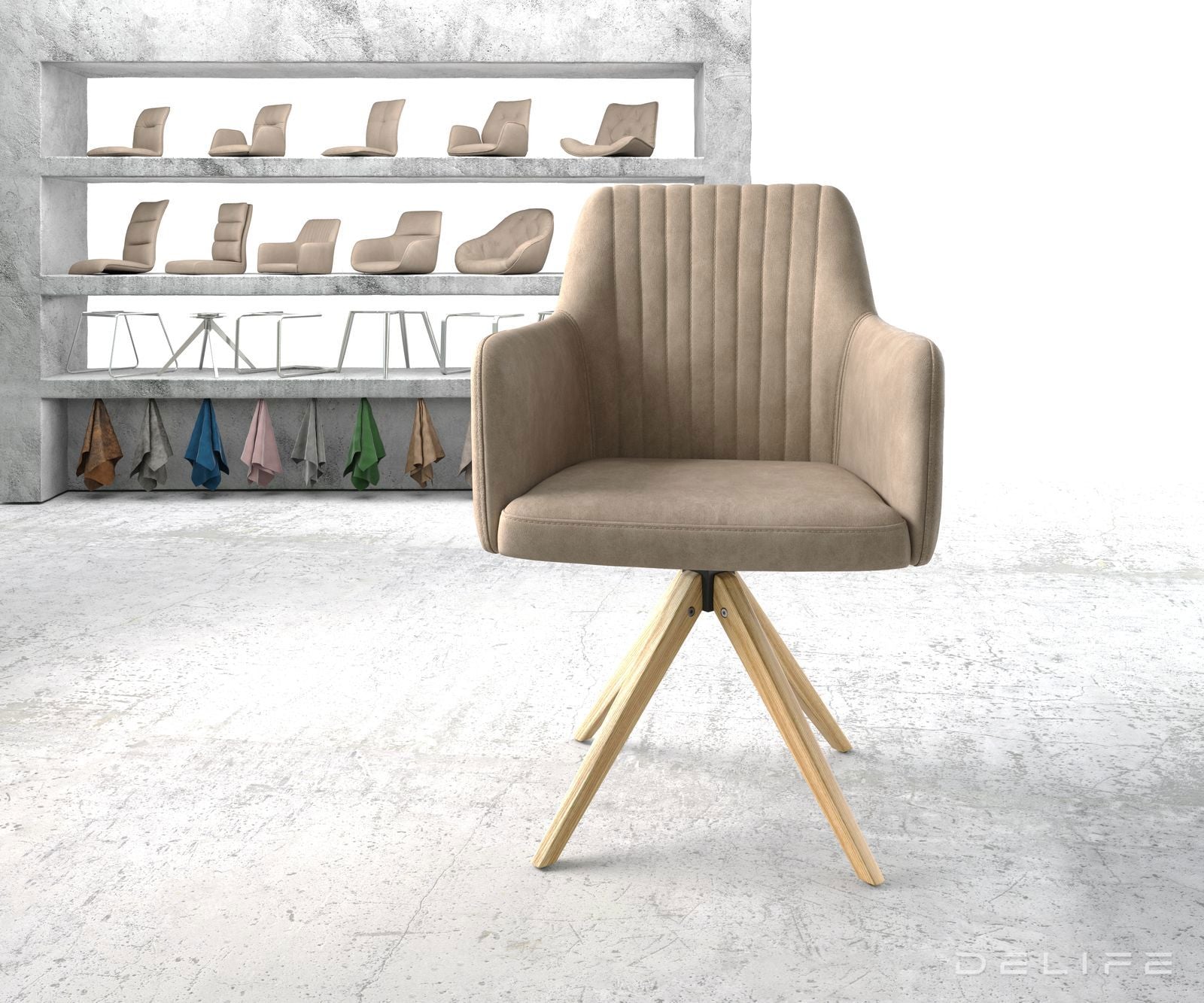 Jedilni stol Greg, Material: Mikrofibra