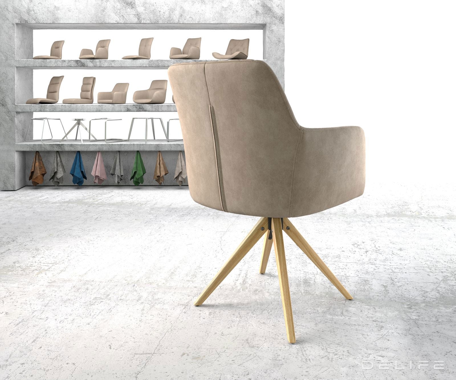 Jedilni stol Greg, Material: Mikrofibra