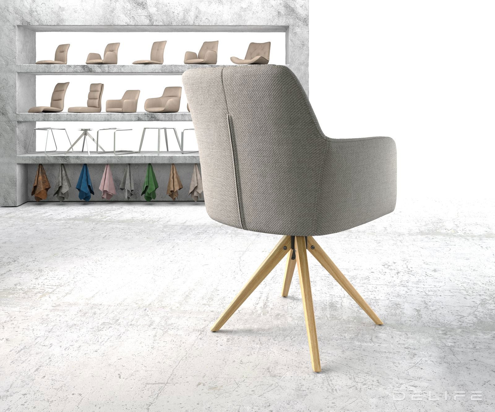 Jedilni stol Greg, Material: Plain tkano