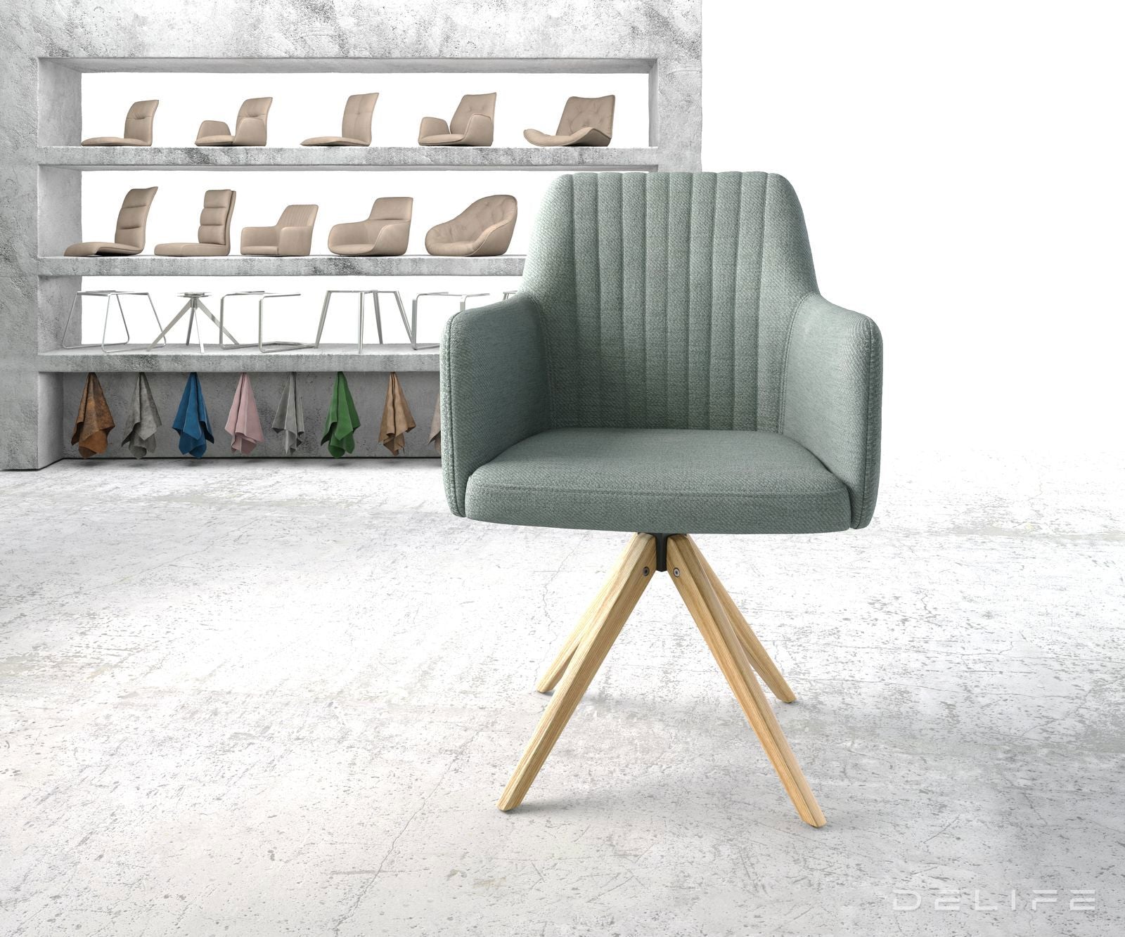 Jedilni stol Greg, Material: Plain tkano