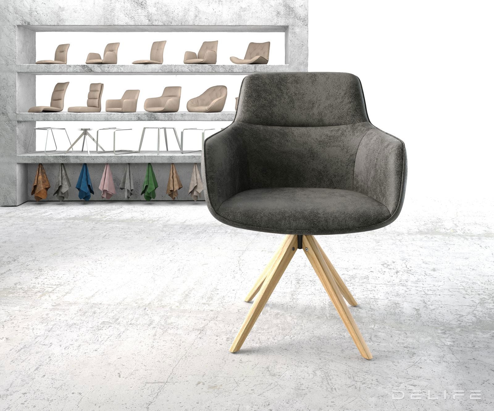 Jedilni stol Pejo, Material: Mikrofibra