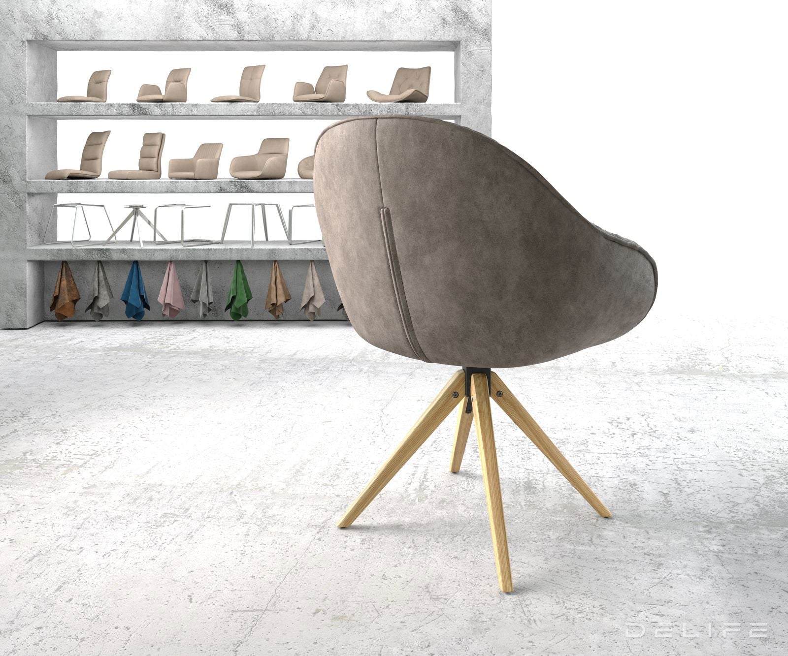 Jedilni stol Gaio, Material: Mikrofibra