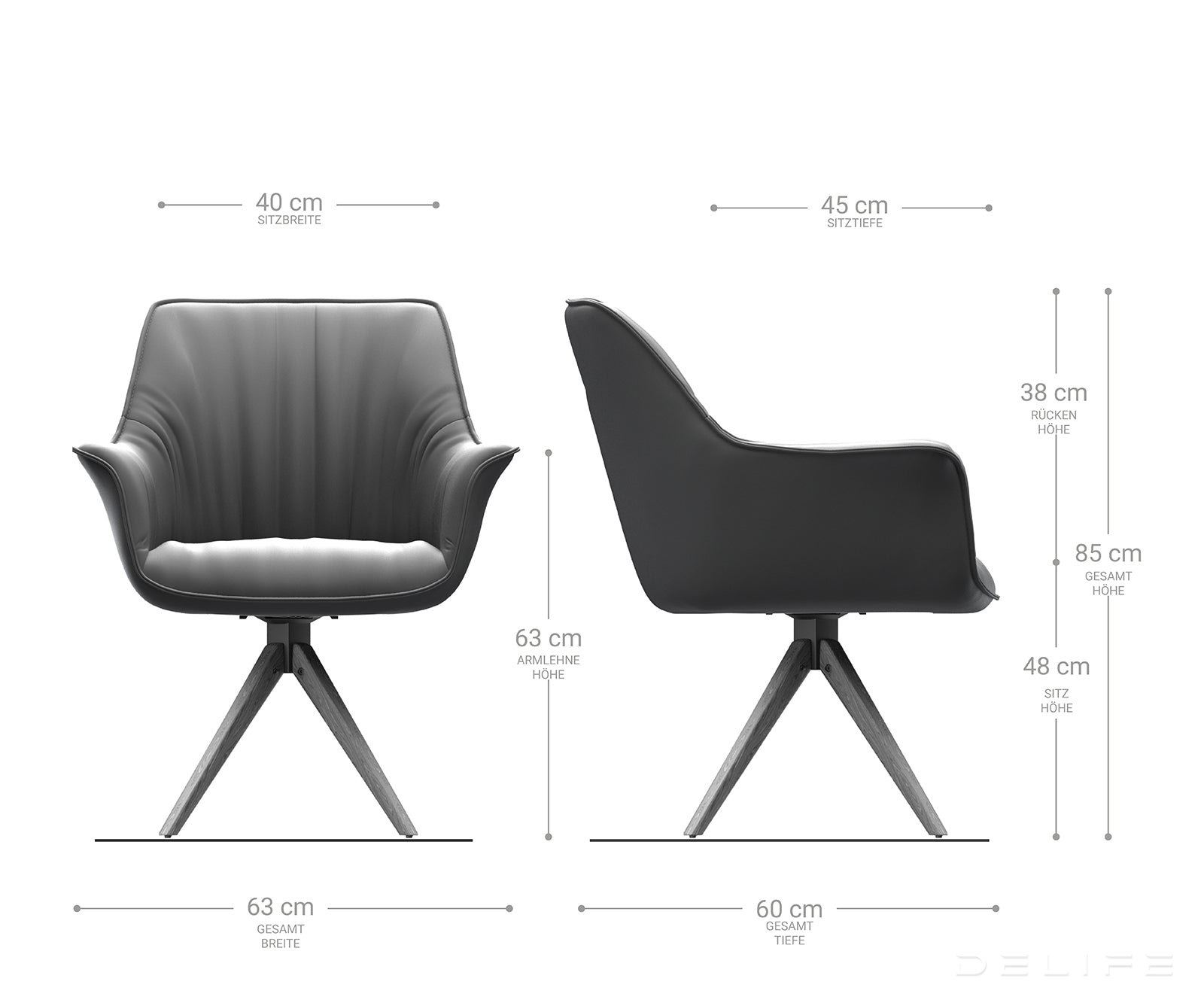 Jedilni stol Keila, Material: Mikrofibra