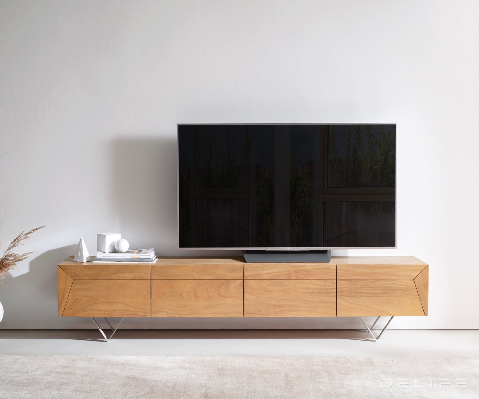 Kayu komoda 200x35cm, Material: Akacija