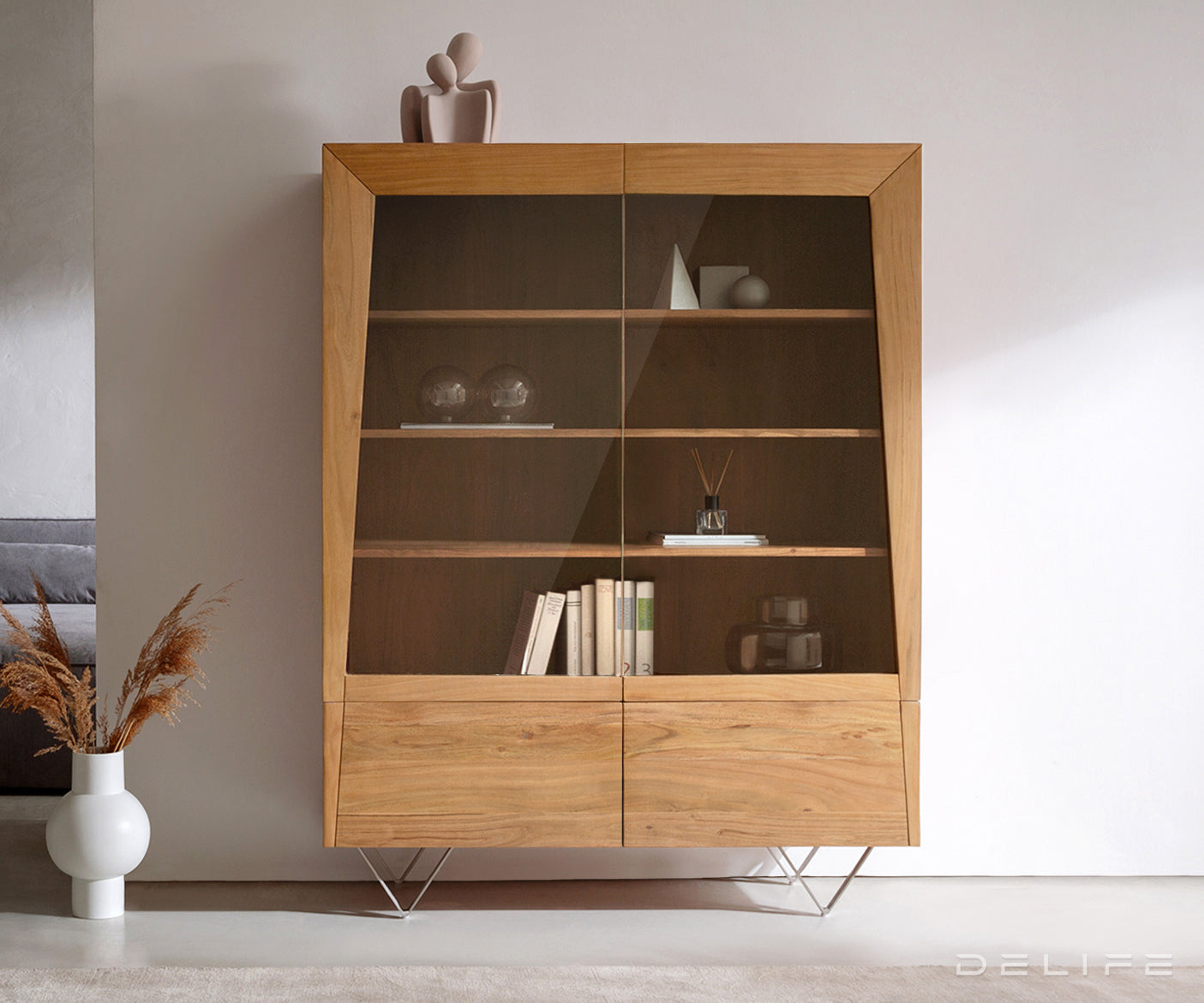 Visoka komoda Kayu, Material: akacija