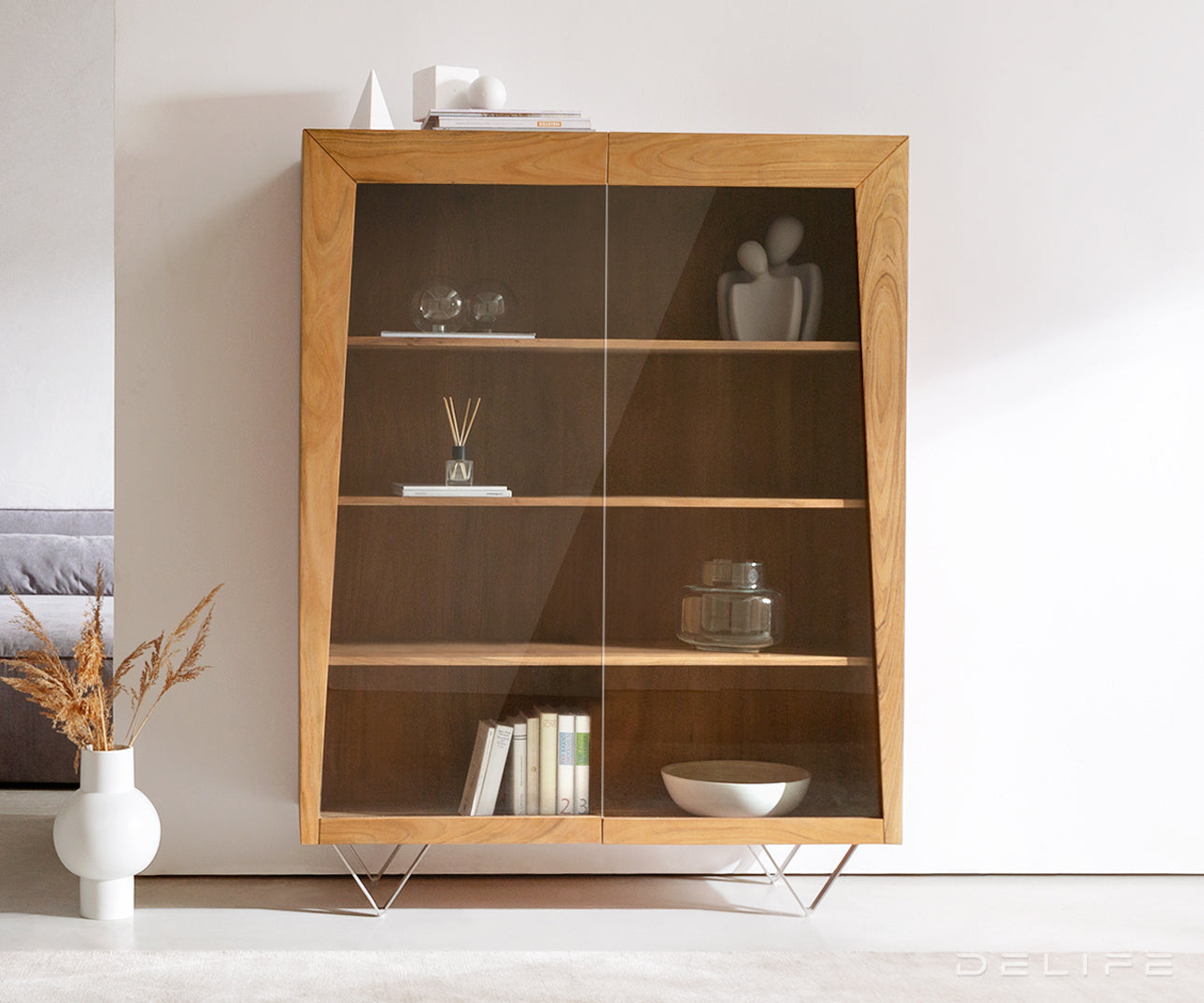 Visoka komoda Kayu, Material: akacija