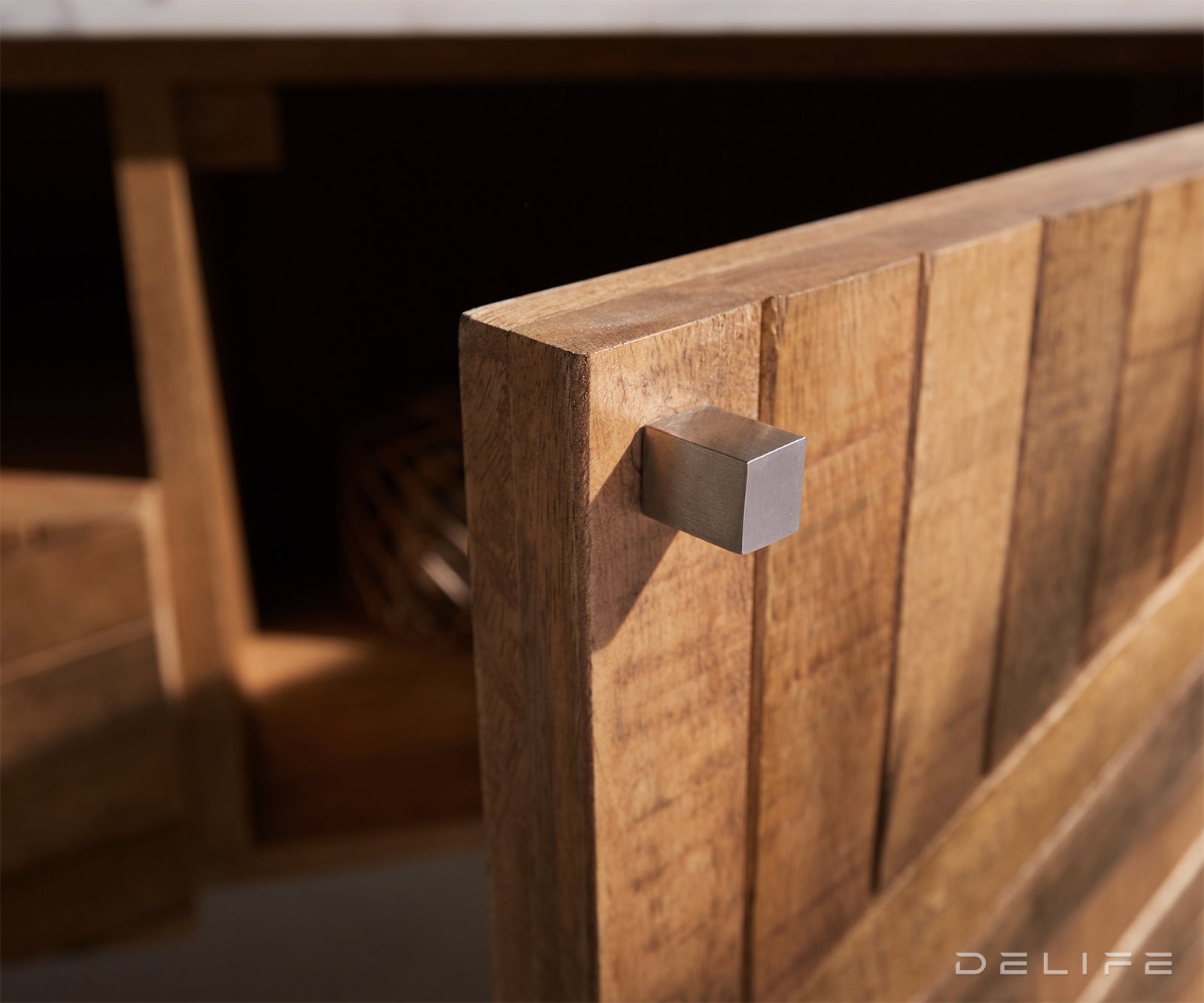 TV omarica Bahan, 200x35cm, Material: Mango