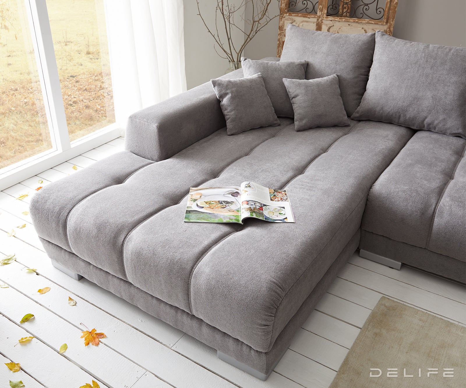 Kotna sedežna garnitura Josea 300x215cm, Material: Mikrofibra